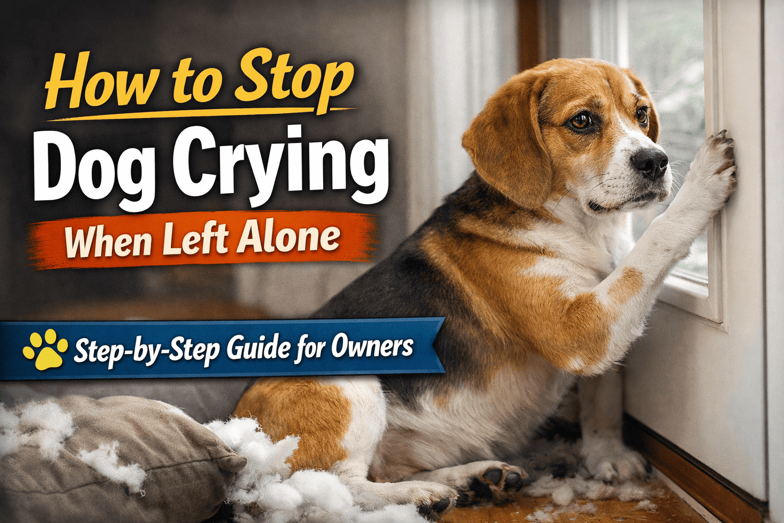 dog crying