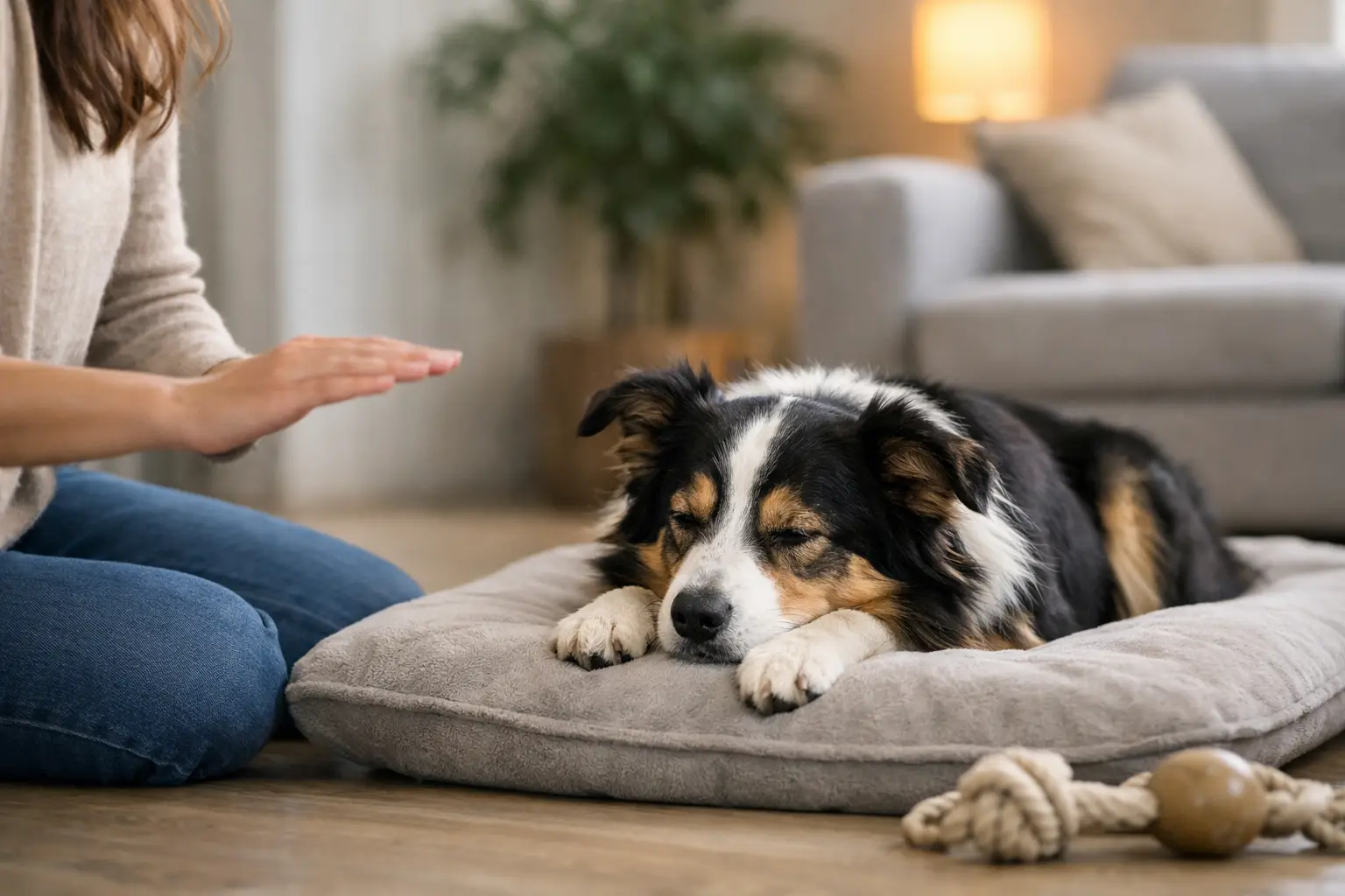 How to Teach Dog to Settle Indoors