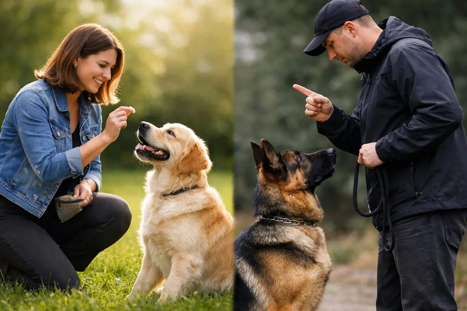 Positive Reinforcement vs Correction Training