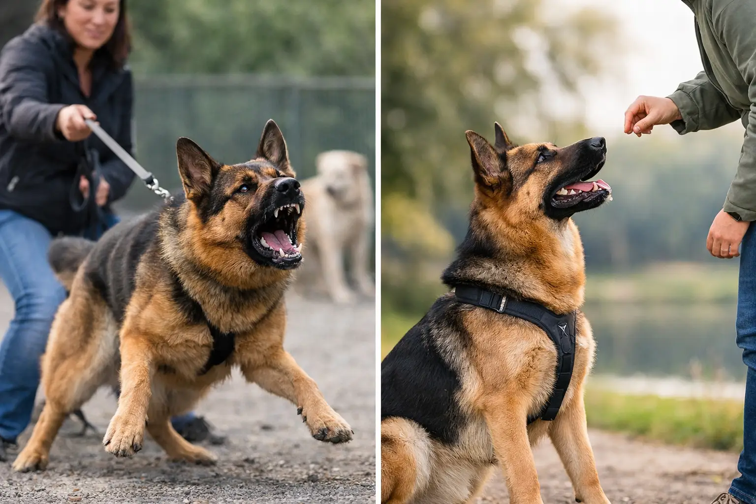 Reactive Dog Training Before and After